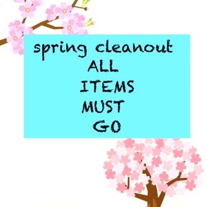 Spring cleanout all items in closet must go